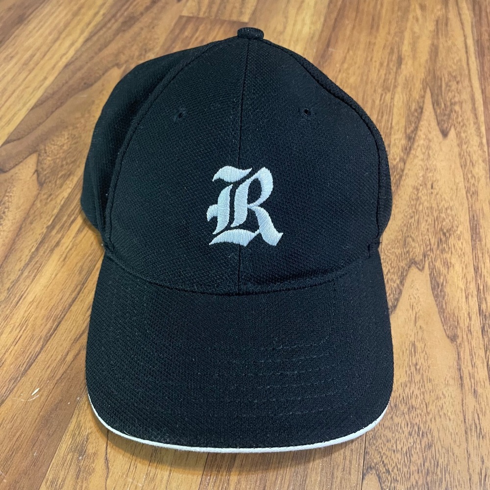 Rice Owls Hat NCAA Baseball Cap Mens OSFM Black Old English R KC Caps Adjustable